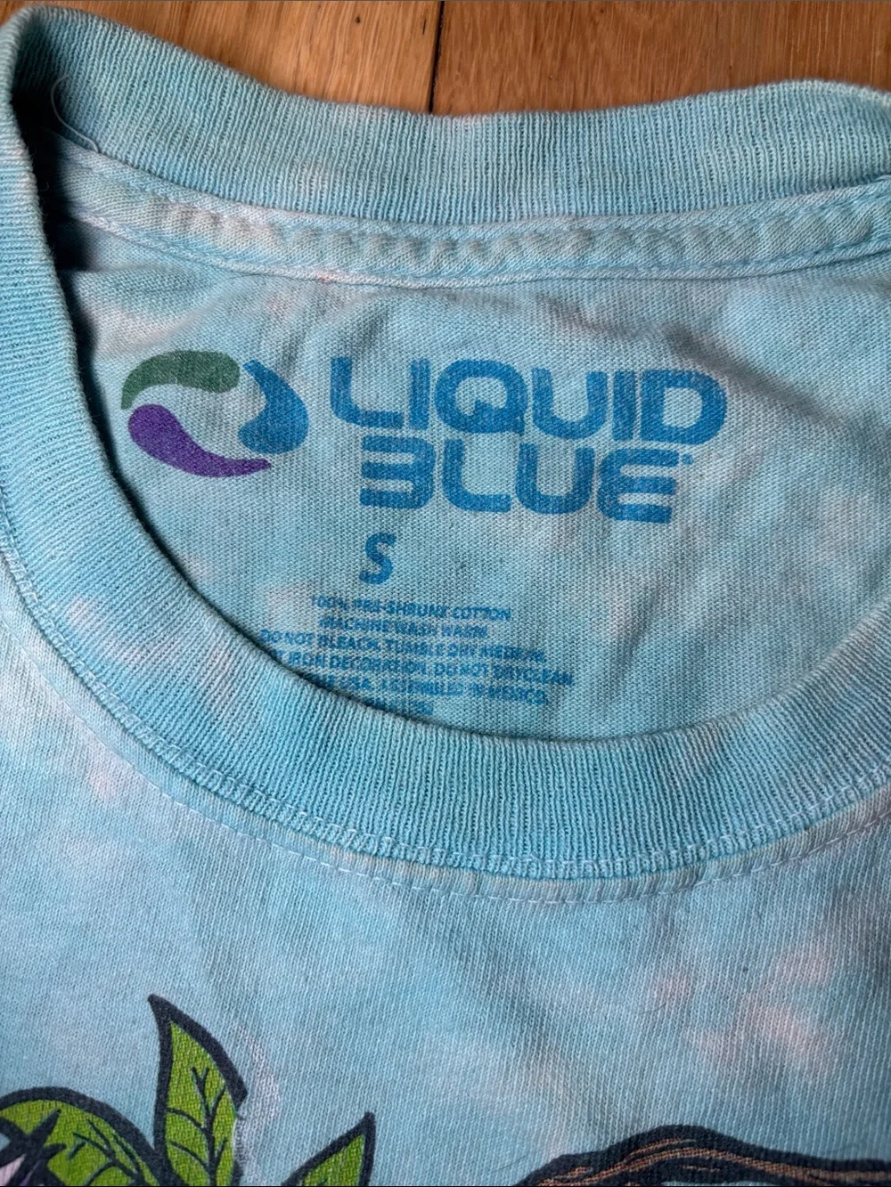Alice in Wonderland Tie-Dye 'Who Are You?' Multi Color T-Shirt - Picture 5 of 9